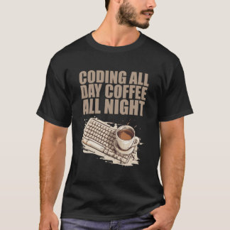 Software för koder för koder för koffein Ingenjör T Shirt