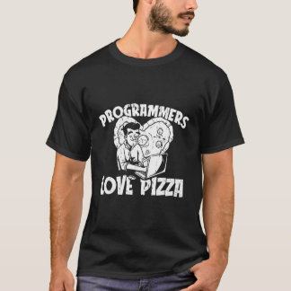 Software för kodning av Ingenjör-utvecklare Pizza  T Shirt