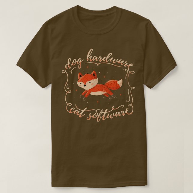 Software för maskinvarukatt för hund t shirt (Design framsida)