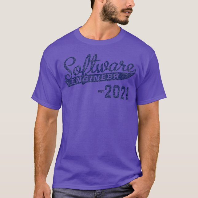 Software Ingenjör 2021 Studenten T Shirt (Framsida)