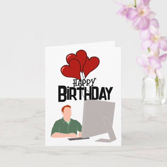 Software ingenjör Béthday Kort (Orkide)