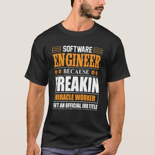 Software Ingenjör Coder Programmer 5 T Shirt (Framsida)