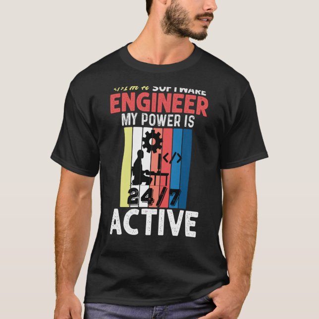 Software Ingenjör Coder Programmer Swea T Shirt (Framsida)
