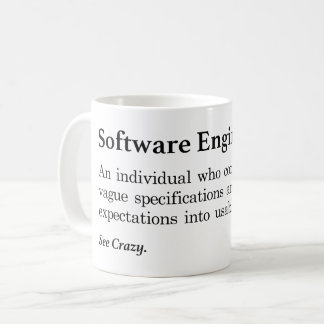 Software Ingenjör Definition Kaffemugg