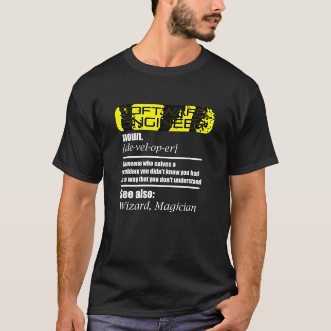 Software Ingenjör Definition Shirt Coder Definitio T (Framsida)