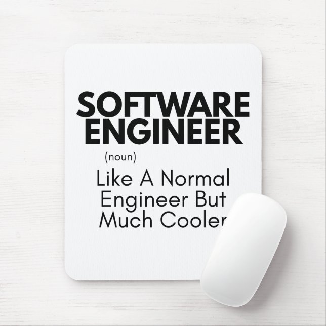 Software Ingenjör, lustig ingenjörskonst Musmatta (Med mus)