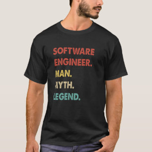 Software Ingenjör Man Myth Legend 1 T Shirt