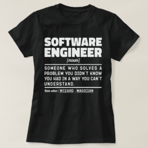 Software Ingenjör Noun Computer Geek Coding Älskar T Shirt