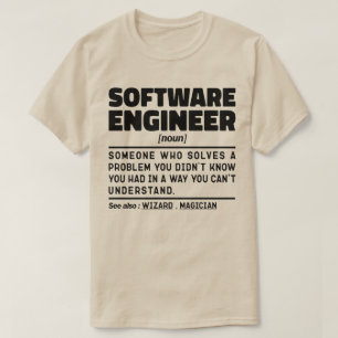 Software Ingenjör Noun Computer Geek Coding Älskar T Shirt