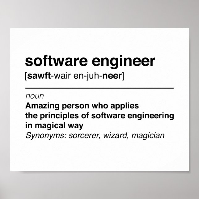 Software ingenjör poster (Framsidan)