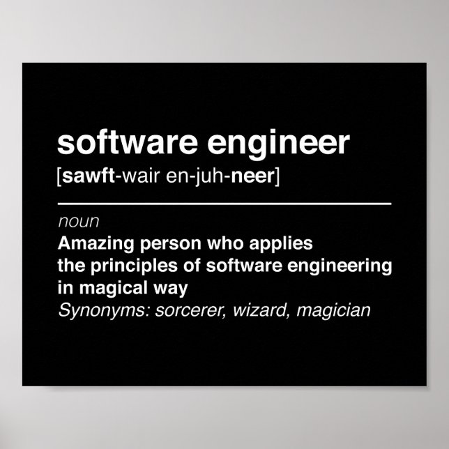 Software ingenjör poster (Framsidan)