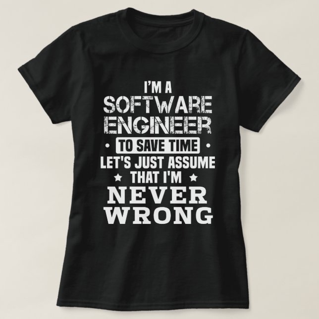 Software Ingenjör T Shirt (Design framsida)