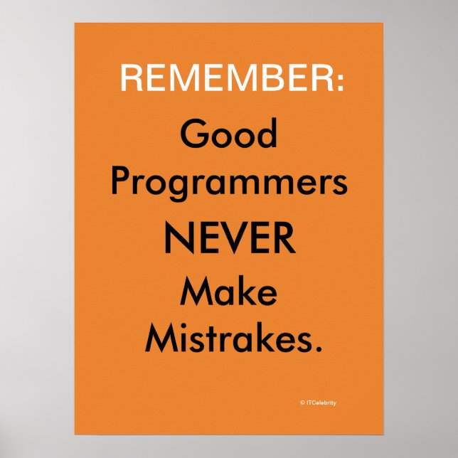 Software Programmer Funny Computer Slogan Joke Poster (Framsidan)