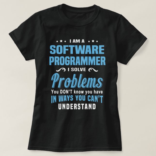 Software Programmer T Shirt (Design framsida)