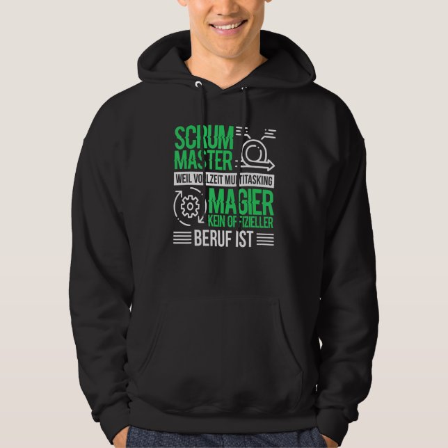 Software Puppet Chefs Agile Scrum Master Hoodie (Framsida)