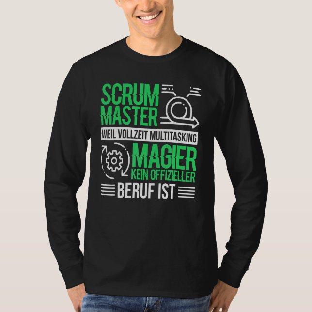 Software Puppet Chefs Agile Scrum Master T Shirt (Framsida)