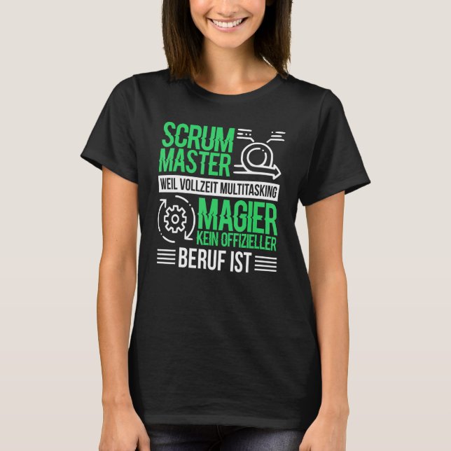 Software Puppet Chefs Agile Scrum Master T Shirt (Framsida)