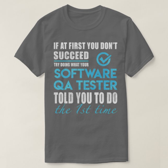 software qa-provare t shirt (Design framsida)