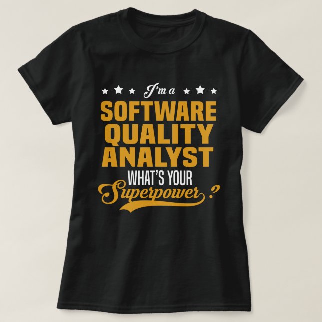 Software Quality Analyst T Shirt (Design framsida)