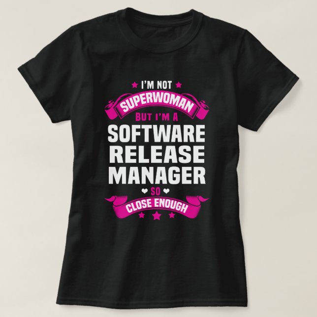 Software Release Manager T Shirt (Design framsida)