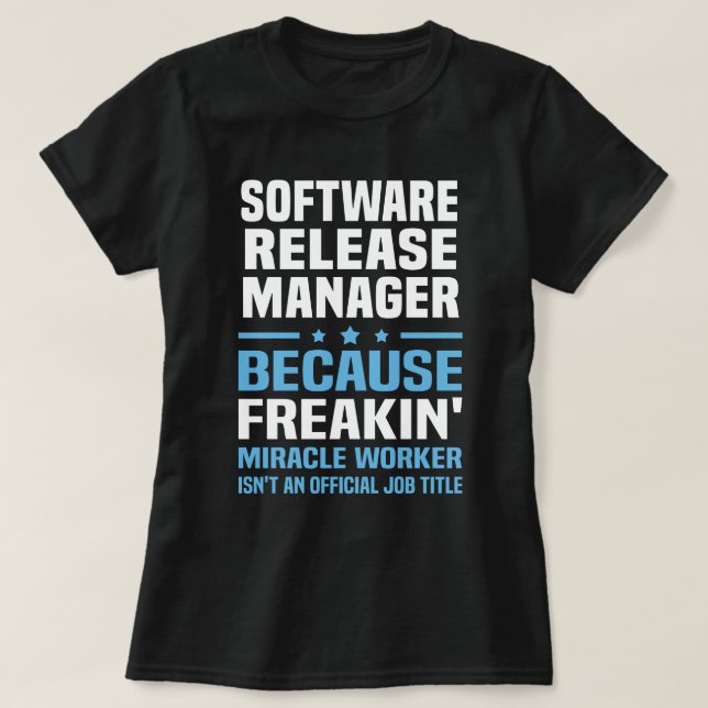 Software Release Manager T Shirt (Design framsida)