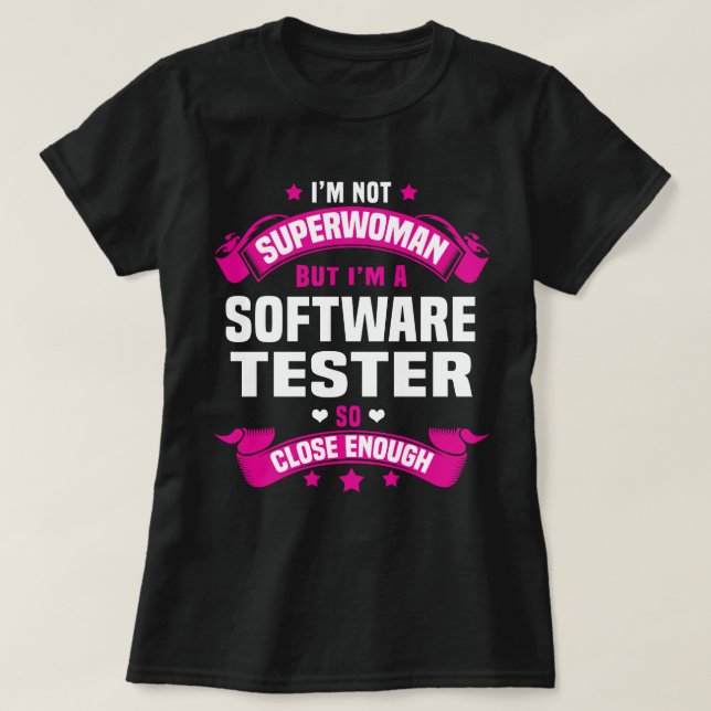 Software Tester T Shirt (Design framsida)
