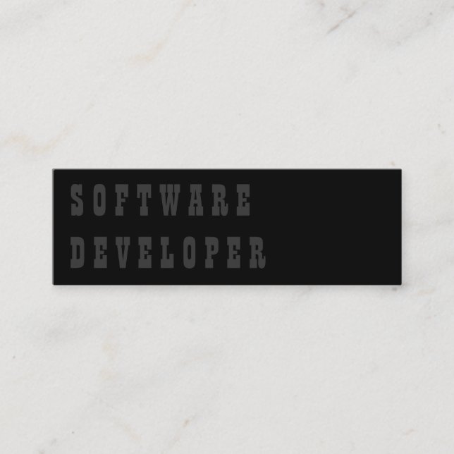 Softwarebärare Mini Visitkort (Framsida)