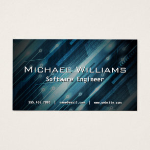 Softwarn Ingenjör i teknikbakgrunden Visitkort