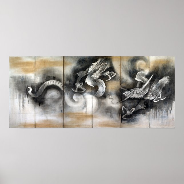 Soga Nichokuan Dragon och Tiger Poster (Framsidan)