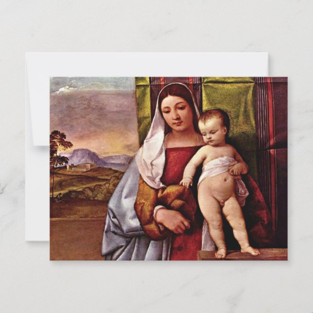 Sogen. Virgin och barn (zigenarmadonna) från tizia (Framsida)