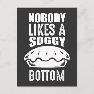 Soggy grund Underbar British Baking Pun Vykort