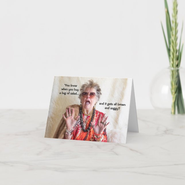 Soggy Salad vs Helgdag Cookies Kort (Framsida)