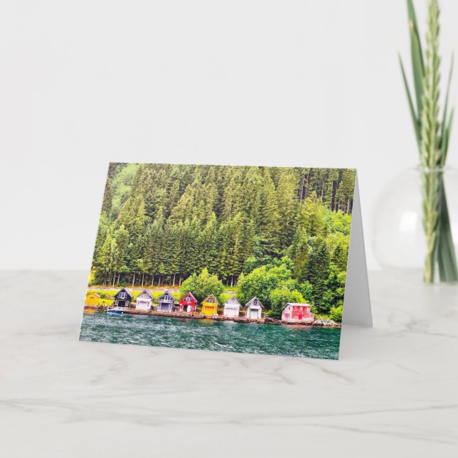 Sogn og Fjordane, Norge Blank Greeting Card Tack Kort (Framsida)
