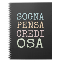 Sogna, pensa, credit, osa anteckningsbok