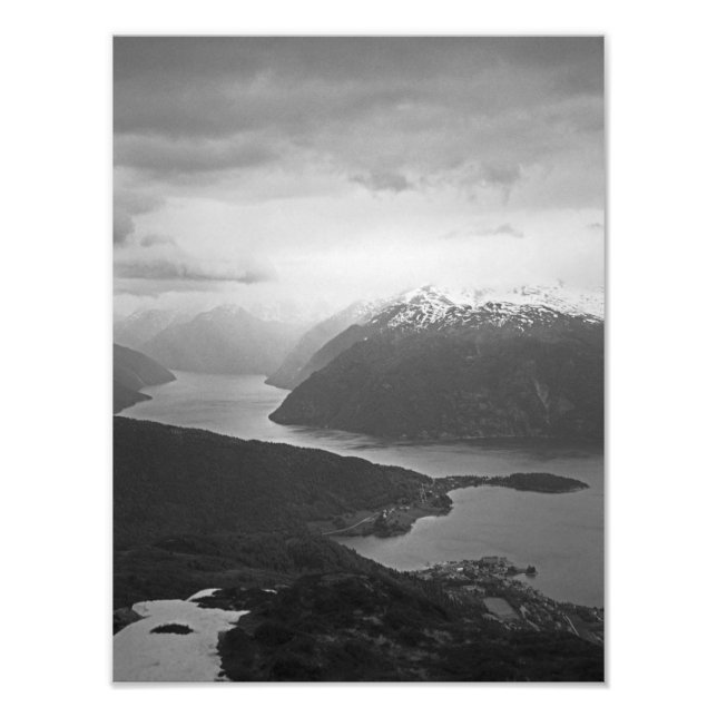 Sognefjord, Norge Fototryck (Framsidan)