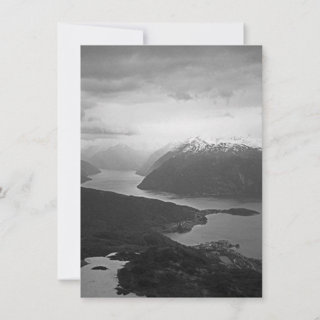 Sognefjord, Norge-kort (Framsida)
