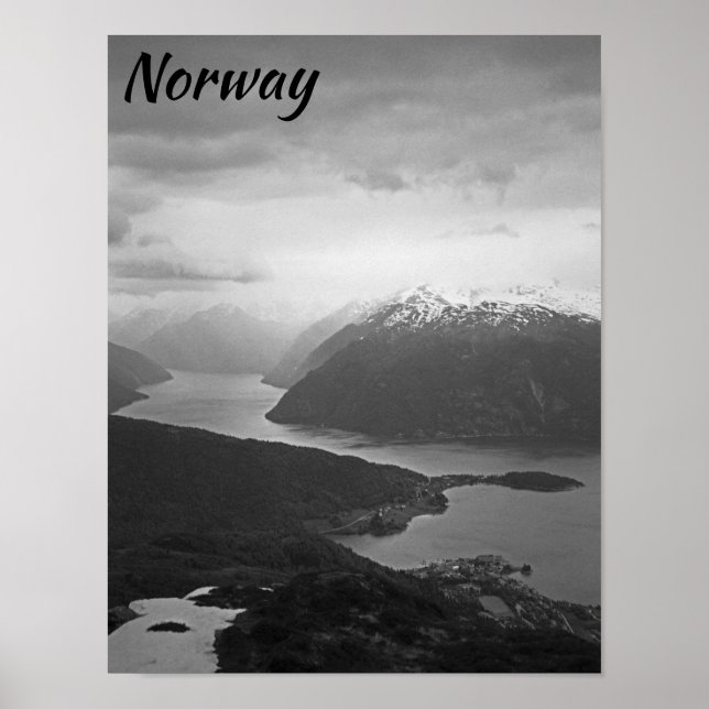 Sognefjord, Norge Poster (Framsidan)