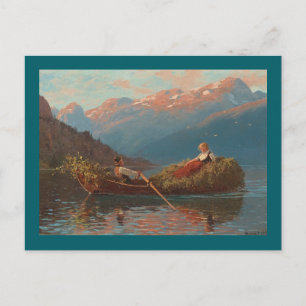 Sognefjord Rving på Fjord Vykort