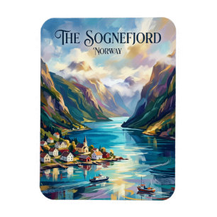 Sognefjorden Norge Magnet