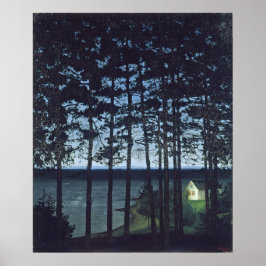 Sohlberg Fishermans Cottage Landcape Painting Poster