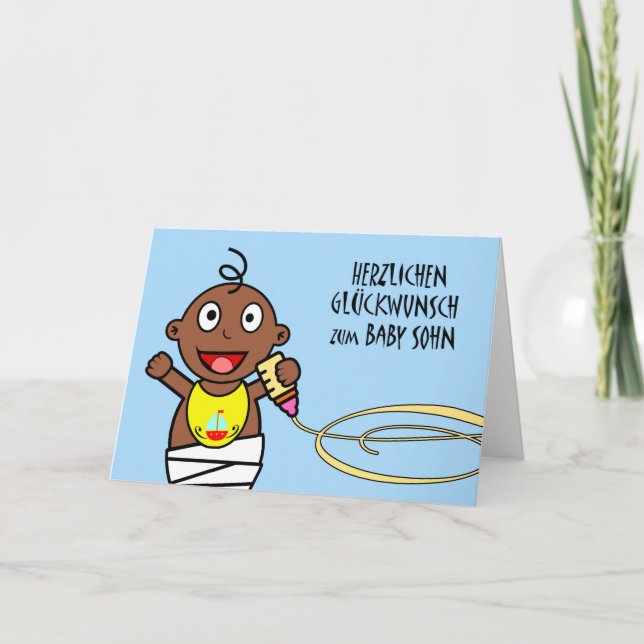 Sohn för bebis för Herzlichen glückwunschzum, Kort (Framsida)
