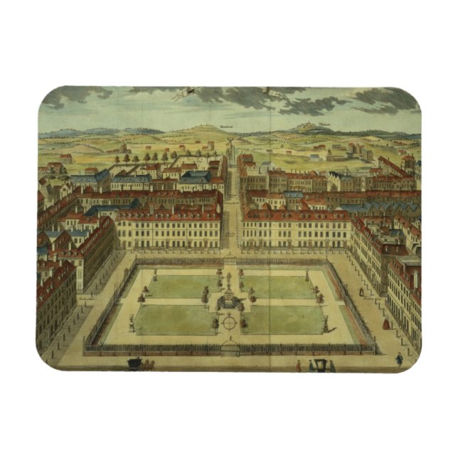 Soho eller Kung Square, för "Stow's Survey of Lond Magnet (Horisontell)