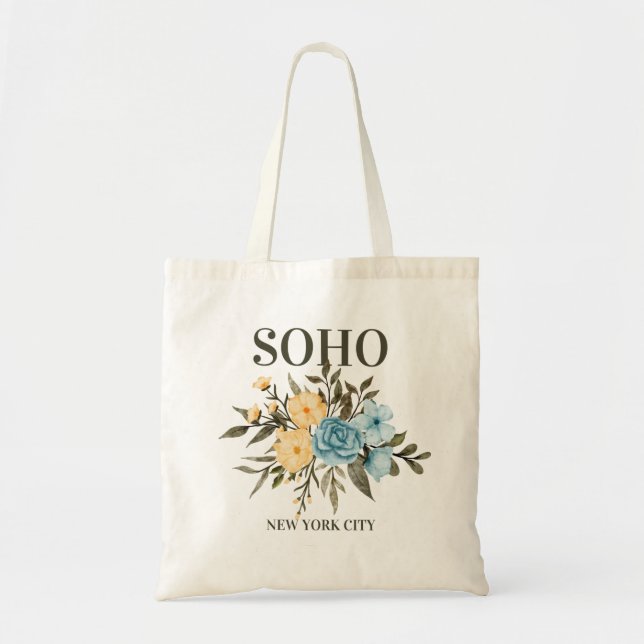 SOHO-grannskapet, New York City Budget Tote Tygkasse (Framsidan)