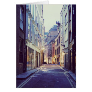 Soho London gatuscen Hälsningskort