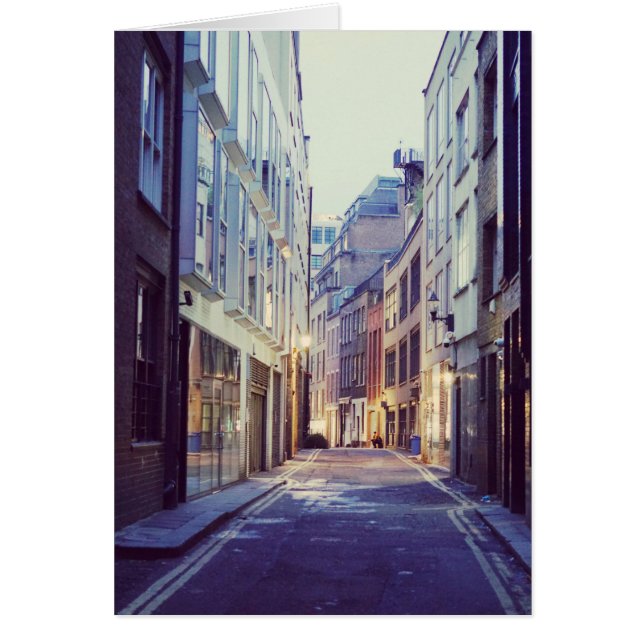 Soho London gatuscen Hälsningskort (Framsidan)