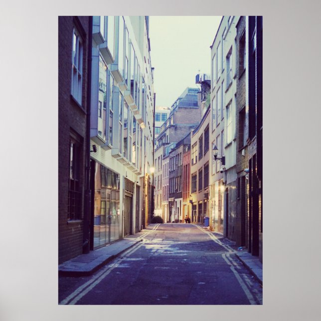 Soho London Street scen Poster (Framsidan)