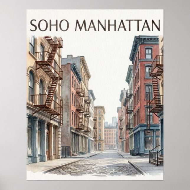 SoHo Manhattan Poster (Framsidan)