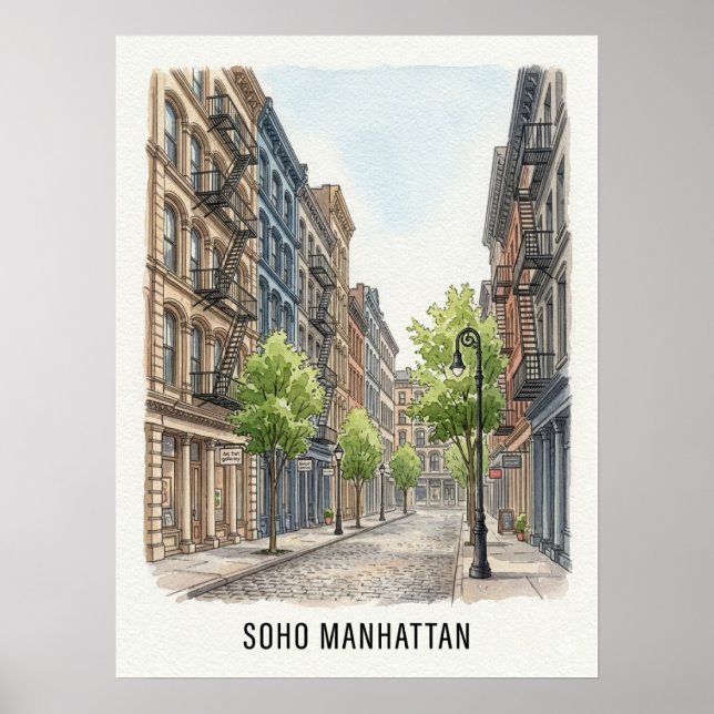 SoHo Manhattan Poster (Framsidan)