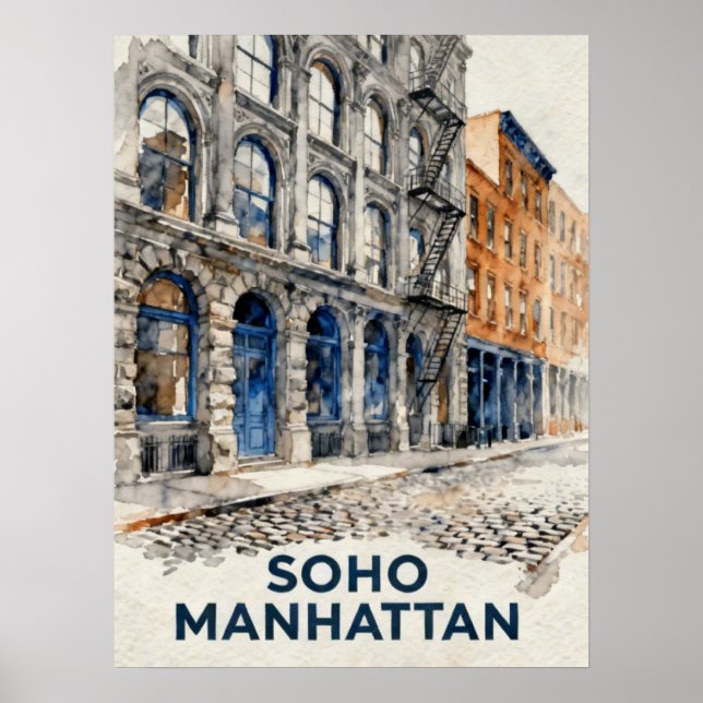 SoHo Manhattan Poster (Framsidan)