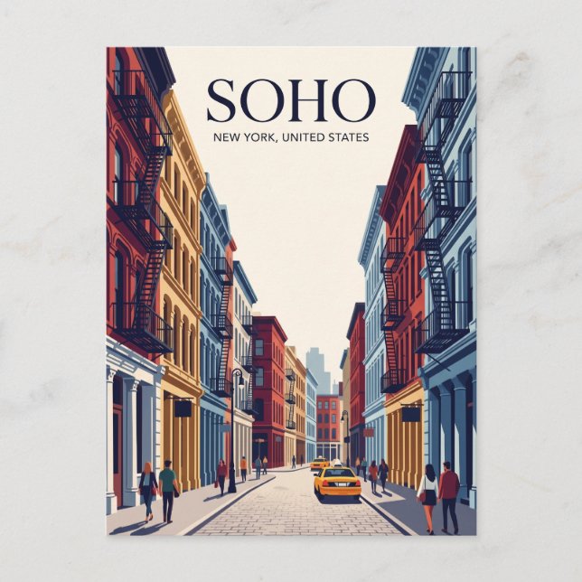 SoHo New York State Vykort (Framsida)